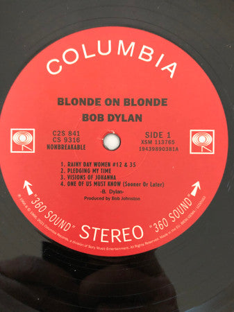 Bob Dylan : Blonde On Blonde (2xLP, Album, RE)