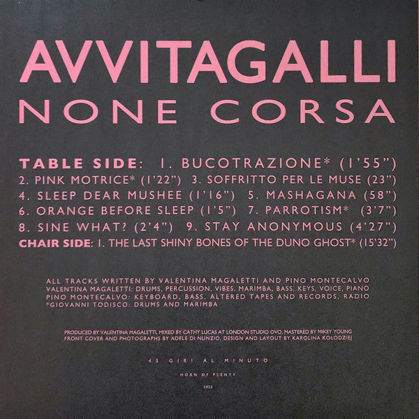 AVVITAGALLI : None Corsa (LP, Album)