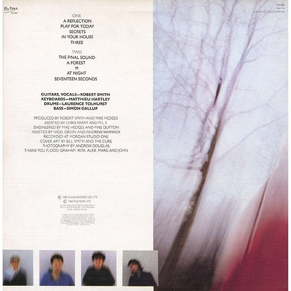 The Cure : Seventeen Seconds (LP, Album, Tex)