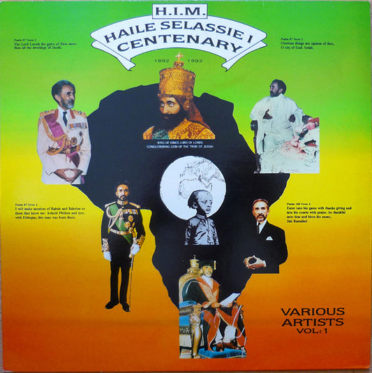 Various : H.I.M. Haile Selassie I Centenary - Various Artists Vol: 1 (LP, Comp)