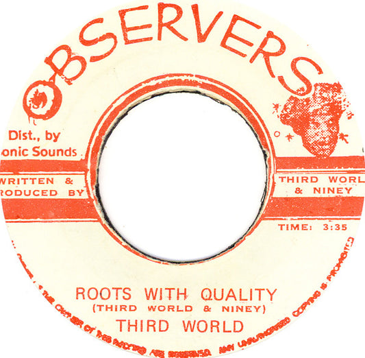 Third World : Roots With Quality (7")