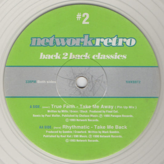 True Faith / Rhythmatic : Network Retro #2 - Back 2 Back Classics (12", Ltd, RM, Cle)