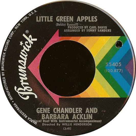 Gene Chandler & Barbara Acklin : Little Green Apples / Will I Find Love (7")