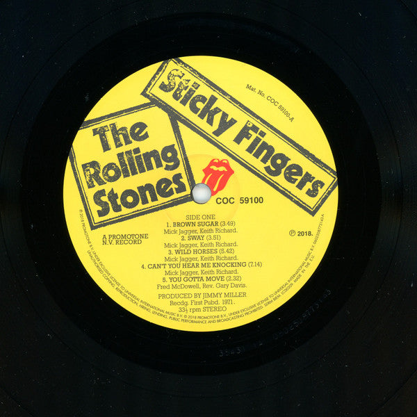 STICKY FINGERS LP (VINYL) UK ROLLING STONES 1971