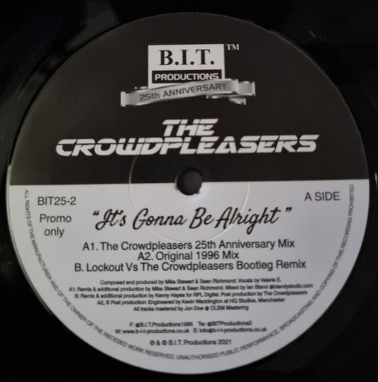 The Crowdpleasers : It's Gonna Be Alright (12", Ltd, Promo)