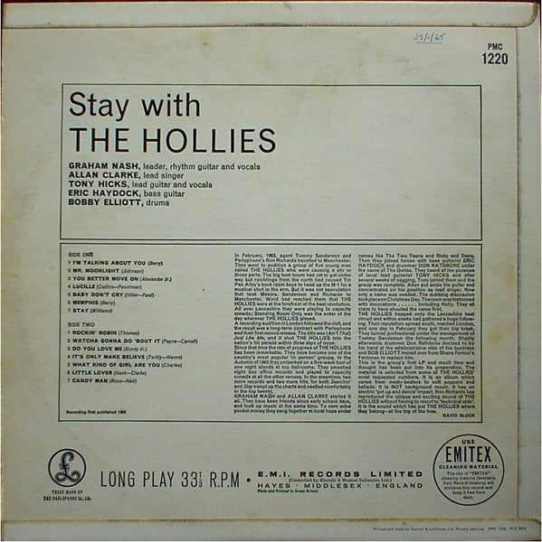The Hollies : Stay With The Hollies (LP, Album, Mono)