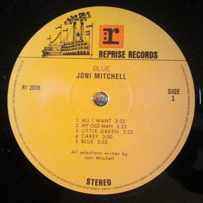 Joni Mitchell : Blue (LP, Album, RE, RM, 180)