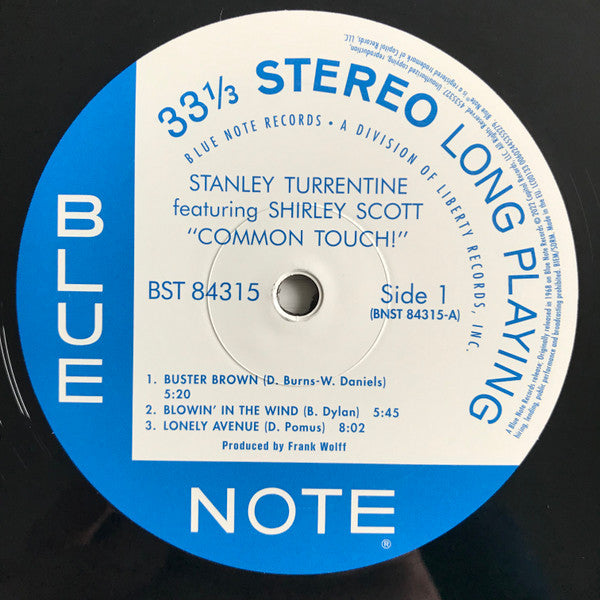 Stanley Turrentine Featuring Shirley Scott : Common Touch (LP, Album, RE, 180)