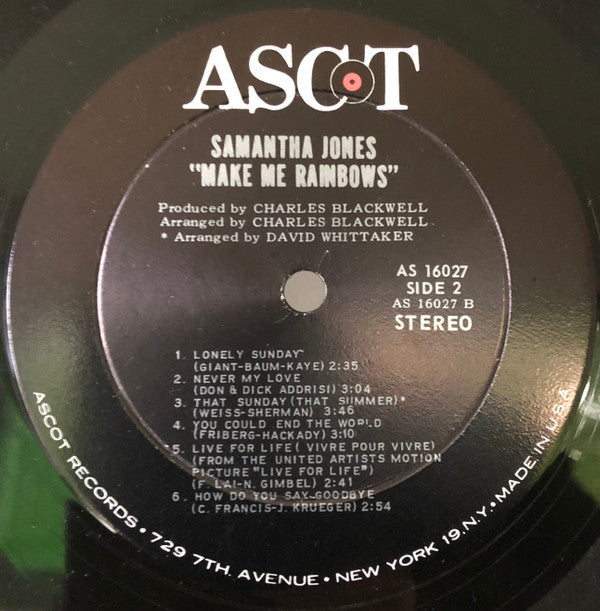 Samantha Jones : Call It Samantha (LP, Album, Roc)