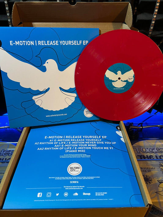 E-Motion* : Release Yourself EP (12", EP, Ltd, Red)