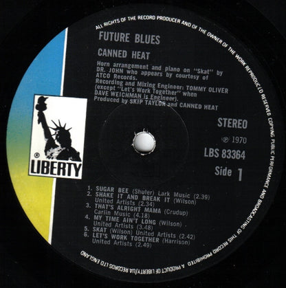 Canned Heat : Future Blues (LP, Album, Gat)