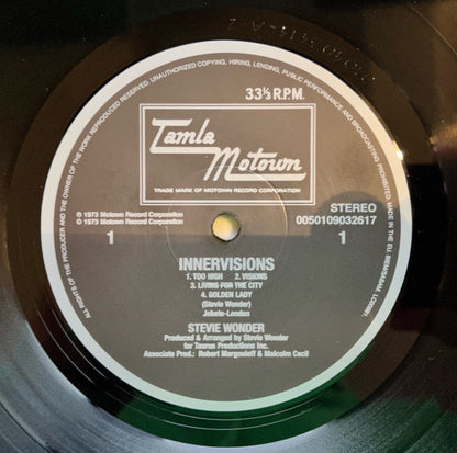 Stevie Wonder : Innervisions (LP, Album, RE, RM, 180)