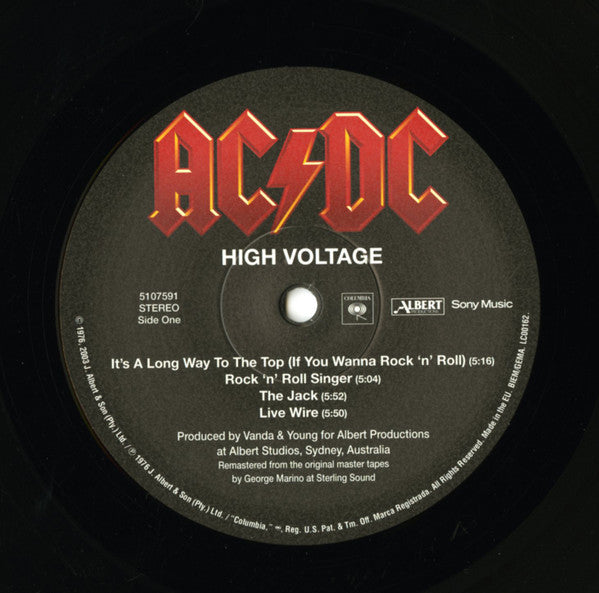 AC/DC : High Voltage (LP, Album, RE, RM)