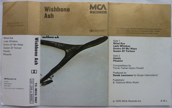 Wishbone Ash : Wishbone Ash (Cass, Album, Bla)