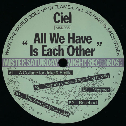 Ciel (5) : All We Have Is Each Other (12", EP)