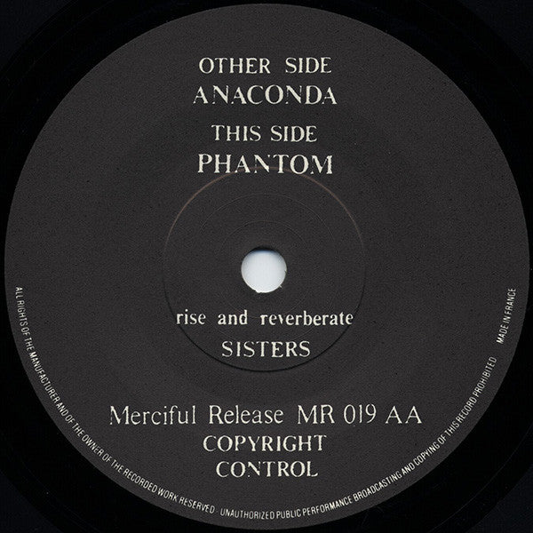 The Sisters Of Mercy : Anaconda / Phantom (7", Single)