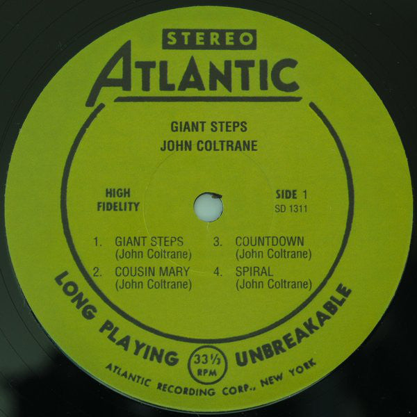 John Coltrane : Giant Steps (LP, Album, RE)