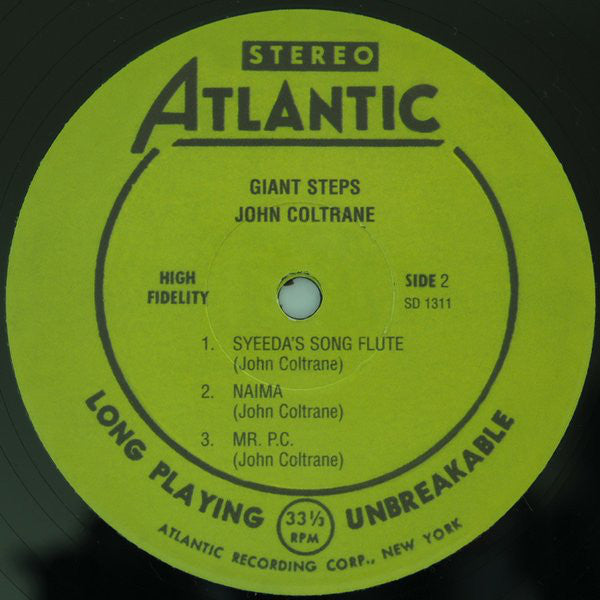 John Coltrane : Giant Steps (LP, Album, RE)