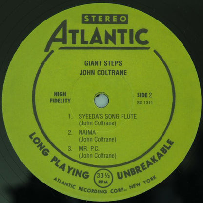 John Coltrane : Giant Steps (LP, Album, RE)