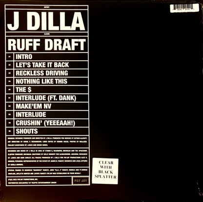 J Dilla : Ruff Draft: Dilla's Mix (2xLP, Album, Ltd, Cle)
