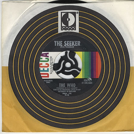 The Who : The Seeker (7", Single, Pin)