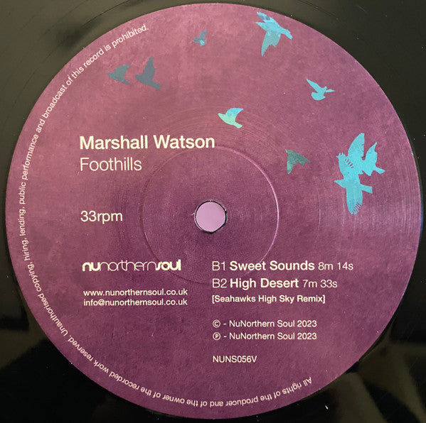 Marshall Watson : Foothills (12", EP)