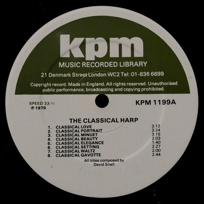 David Snell (2) : The Classical Harp (LP)