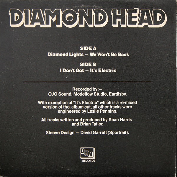 Diamond Head (2) : Diamond Lights (12", EP)