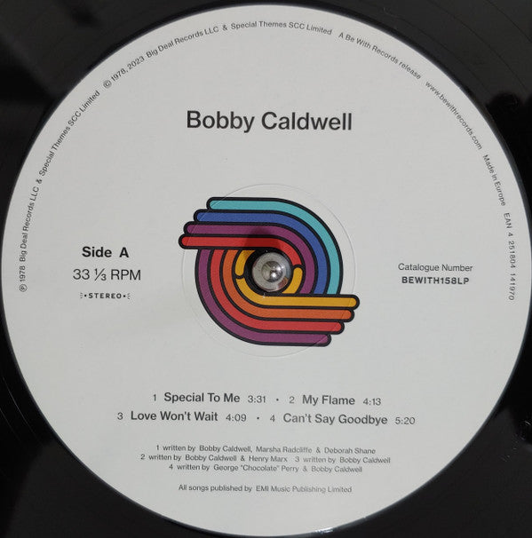 Bobby Caldwell : Bobby Caldwell (LP, Album, RE)