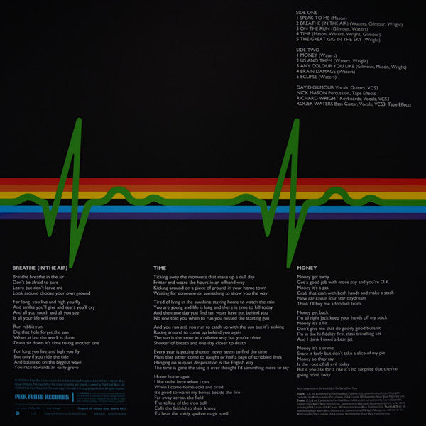 Pink Floyd : The Dark Side Of The Moon (LP, Album, RE, RM, 50t)