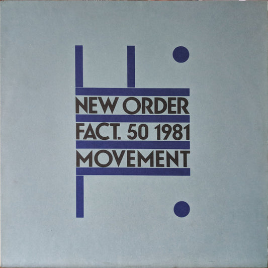New Order : Movement (LP, Album, A2 )