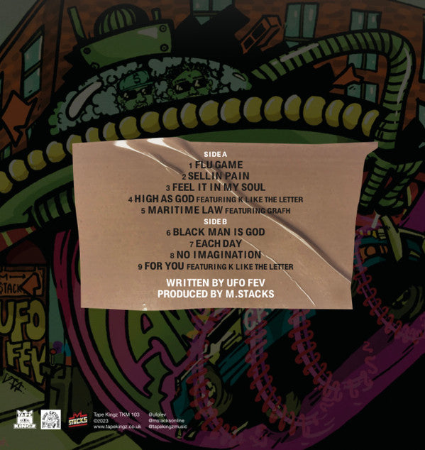 UFO FEV, M. Stacks : Crash Landing (LP, Album, Ltd)