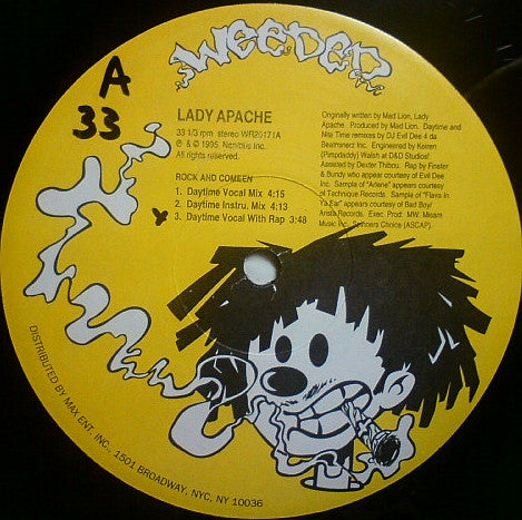 Lady Apache : Rock And Comeen (Remixes) (12")
