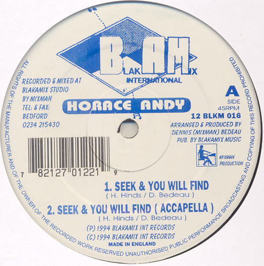 Horace Andy : Seek & You Will Find (12")