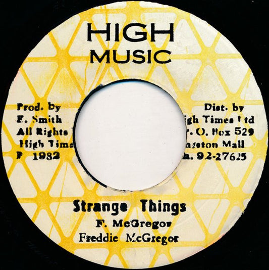 Freddie McGregor : Strange Things (7")