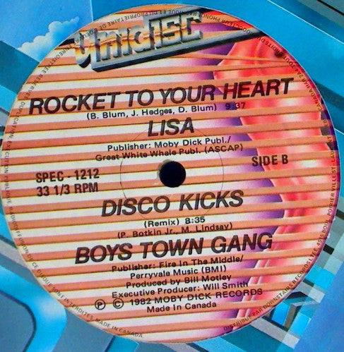 Lisa (2) / Boys Town Gang : Jump Shout / Rocket To Your Heart / Disco Kicks (12")