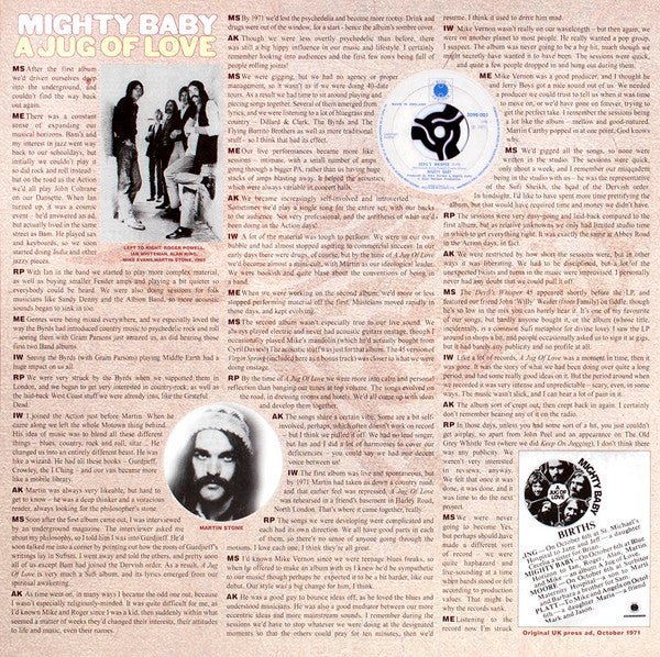 Mighty Baby : A Jug Of Love LP, Album, RE, 180 (VG+ / VG+) - Dig Vinyl