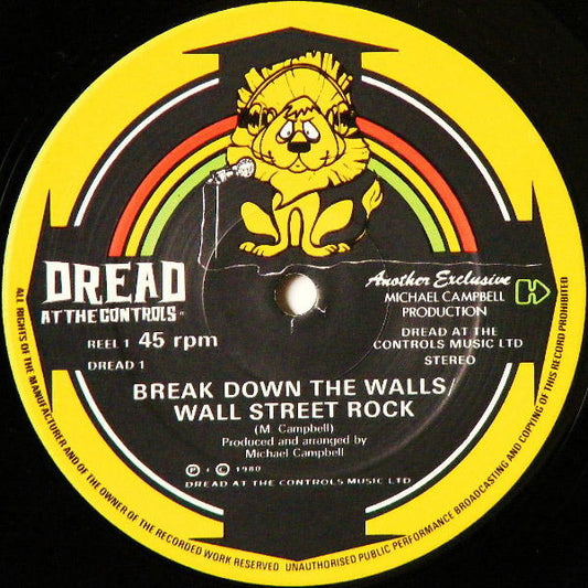 Mikey Dread : Break Down The Walls / The Jumping Master (12")