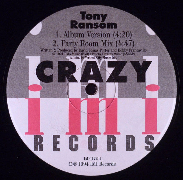 Tony Ransom : Crazy (12")