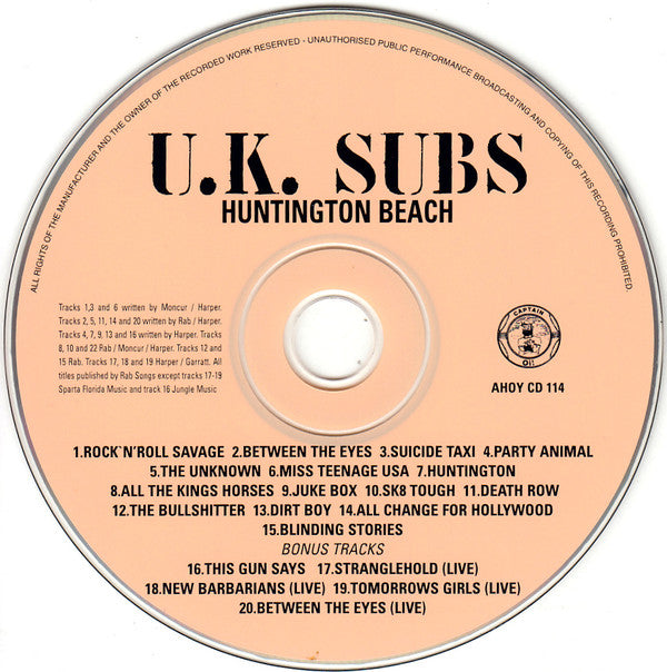 U.K. Subs* : Huntington Beach (CD, Album, RE)