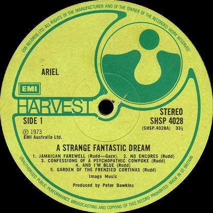 Ariel (13) : A Strange Fantastic Dream (LP, Album)