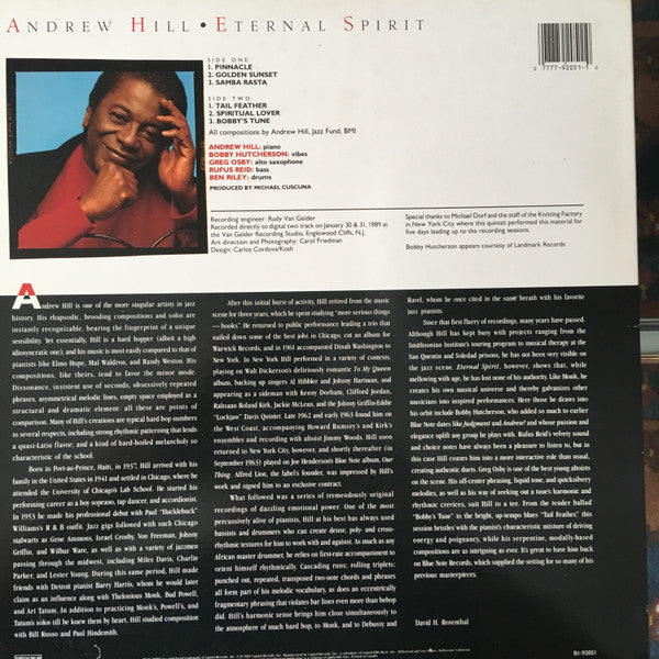 Andrew Hill : Eternal Spirit (LP, Album)