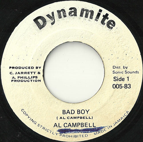 Al Campbell : Bad Boy (7")