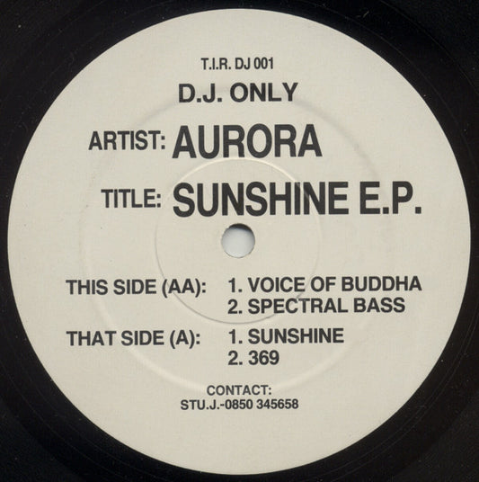 Aurora (3) : Sunshine E.P. (12", EP, Promo)