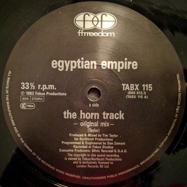Egyptian Empire : The Horn Track (12")