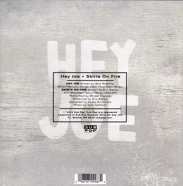 Blitzen Trapper : Hey Joe / Skirts On Fire (7", RSD, Single, Ltd, Yel)