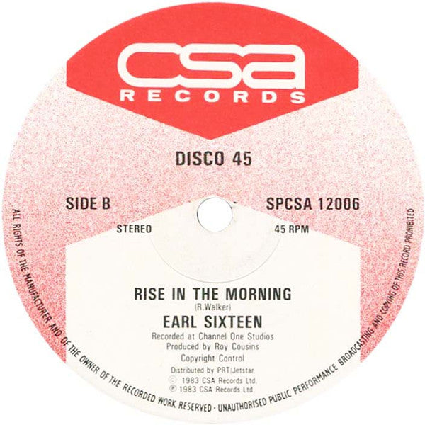Lacksley Castell / Earl Sixteen : Tug-A-War Games / Rise In The Morning (12")