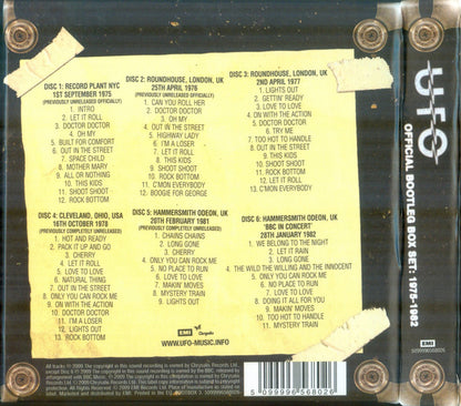 UFO (5) : Official Bootleg Box Set 1975-1982 (6xCD + Box, Comp)