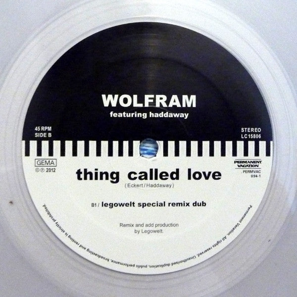 Wolfram (12) : Out Of Control / Thing Called Love (12", Cle)
