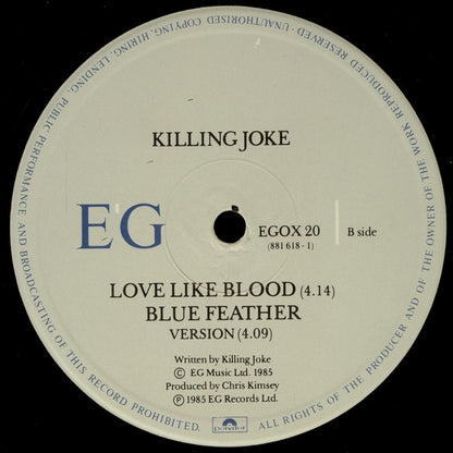Killing Joke : Love Like Blood (12", Single)